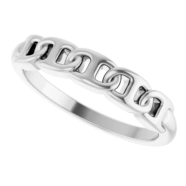 white anchor ring after cleaning